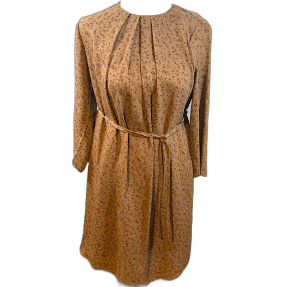 Oak‎ + Fort Floral Dress XS NWT Perfect Coquette Neutral Minimalist